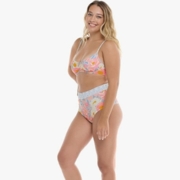 BODYGLOVE Twiggy High Waist Boyleg Swim Bottom And Palmer Underwire Top.S NWT